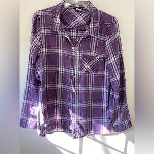 Spirit Woman’s Small Purple Plaid Button Down